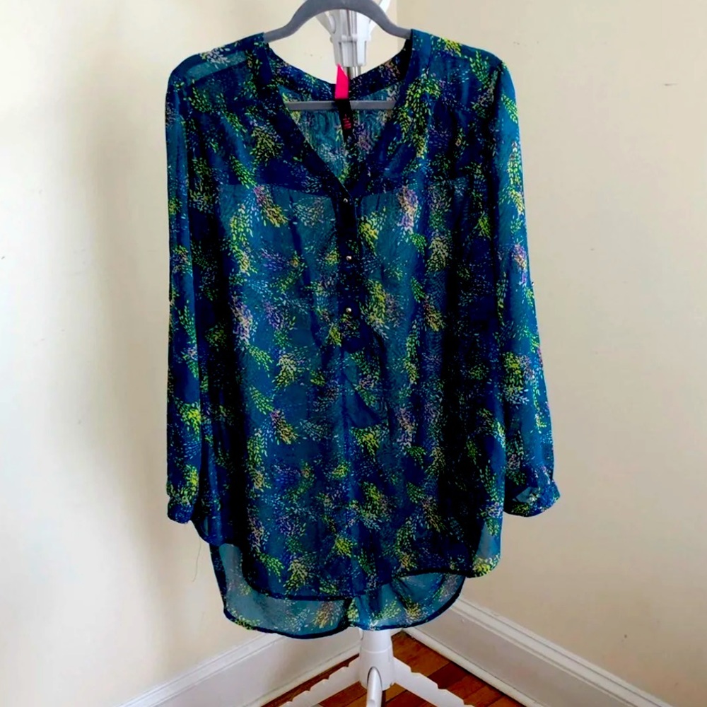 Floral Sheer Tunic (Pure Energy)